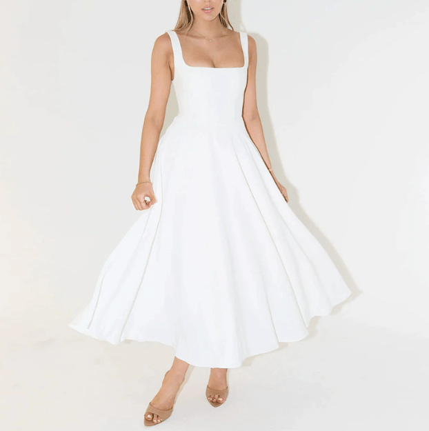 Corset Midi Dress – Sculpting Elegance - Mason Luxor