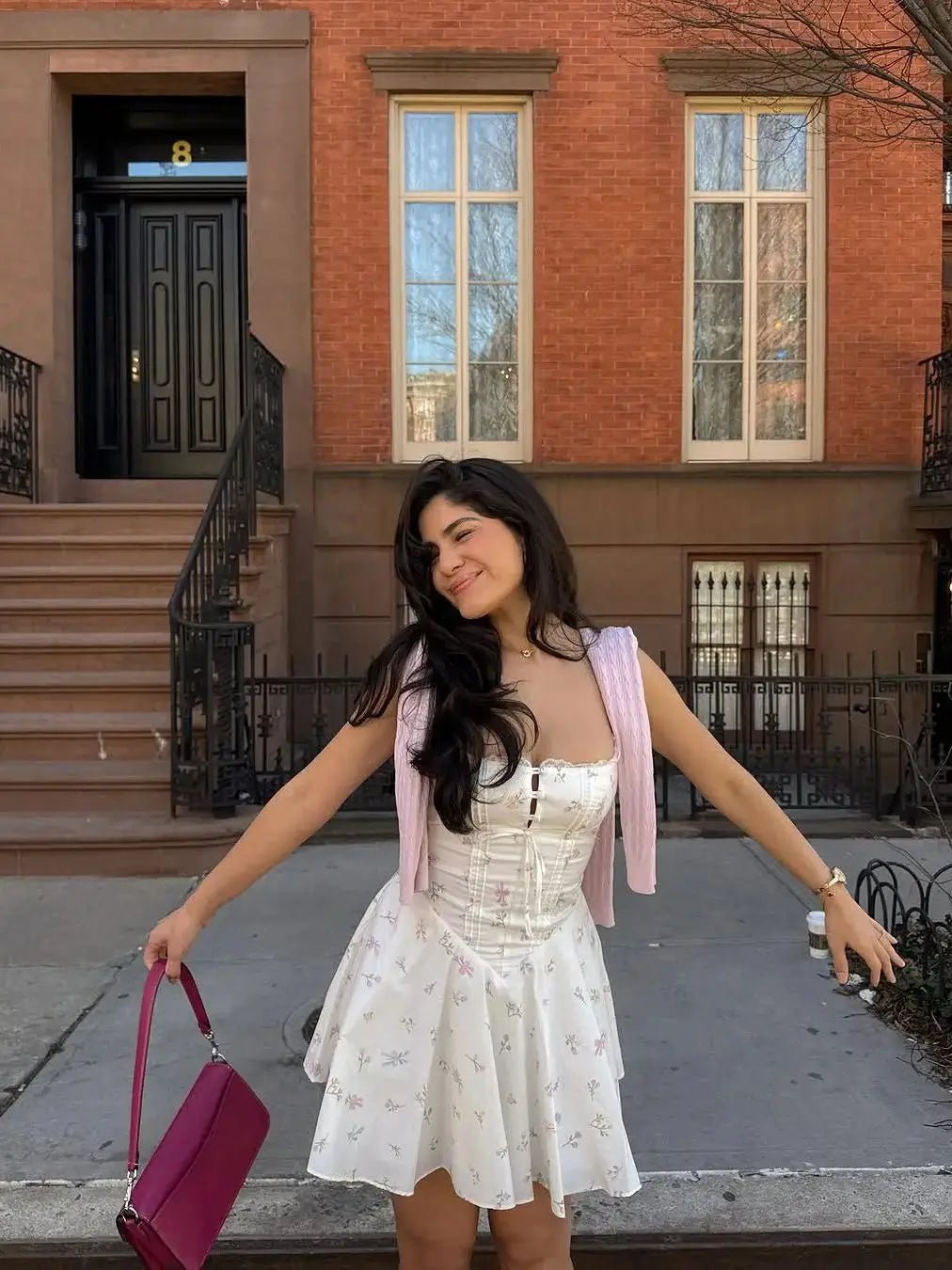 Floral Corset Mini Dress – Romantic Summer Silhouette - Mason Luxor