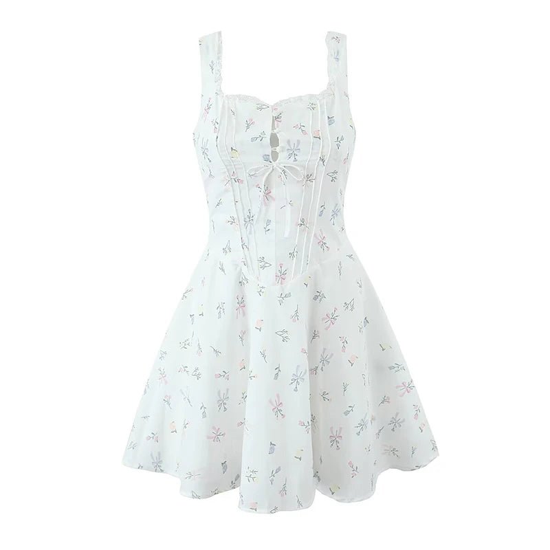 Floral Corset Mini Dress – Romantic Summer Silhouette - Mason Luxor