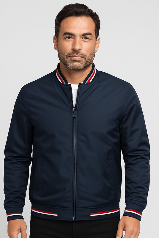 Mason | Classic Bomber Jacket – Lightweight Zip - Up Windbreaker - Mason Luxor Men Fashion
