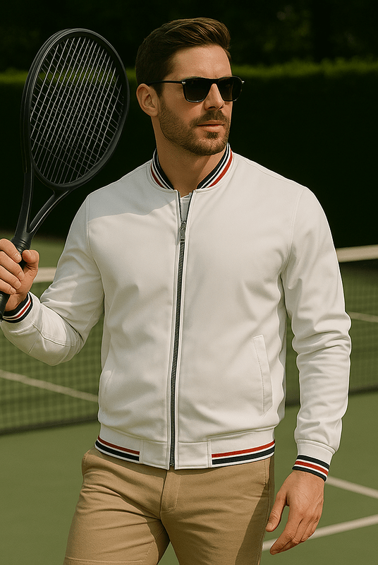 Mason | Classic Bomber Jacket – Lightweight Zip - Up Windbreaker - Mason Luxor Men Fashion