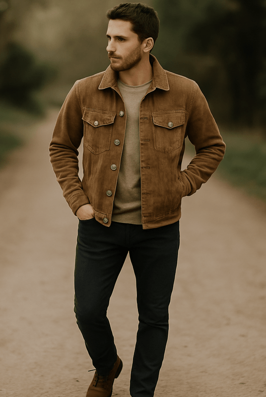 Mason | Corduroy Trucker Jacket Men - Classic Casual Fit - Mason Luxor Men Fashion