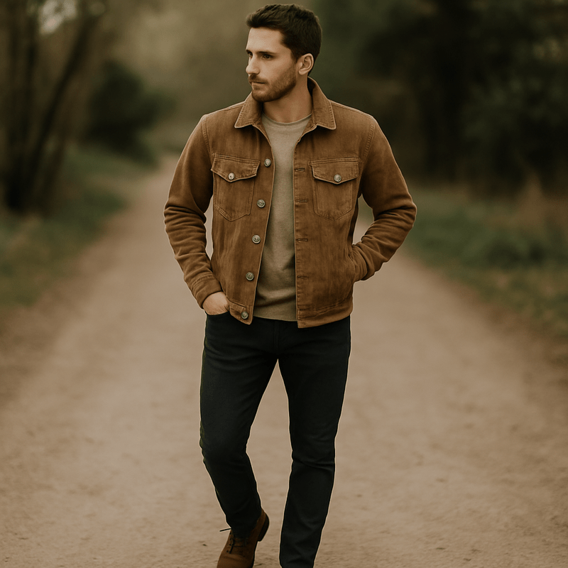 Mason | Corduroy Trucker Jacket Men - Classic Casual Fit - Mason Luxor Men Fashion