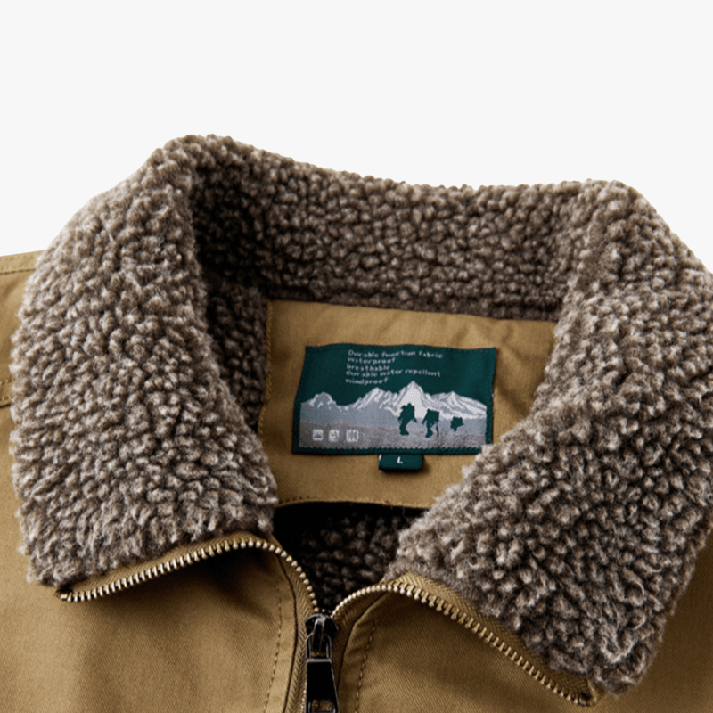 Mason | Heritage Sherpa - Lined Canvas Jacket - Mason Luxor Men Fashion