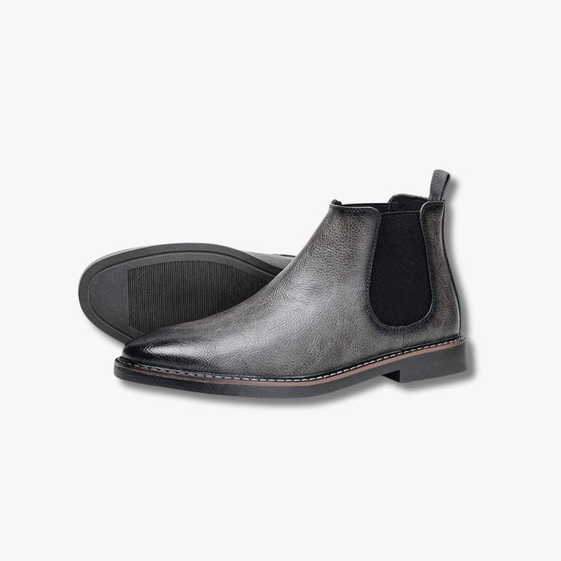Mason | Leather - Look Chelsea Boots for Men – Smart Casual Ankle Boot - Mason Luxor Men Fashion