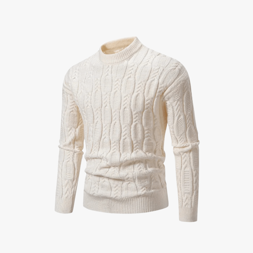 Mason | Men’s Cable Knit Sweater - Mason Luxor