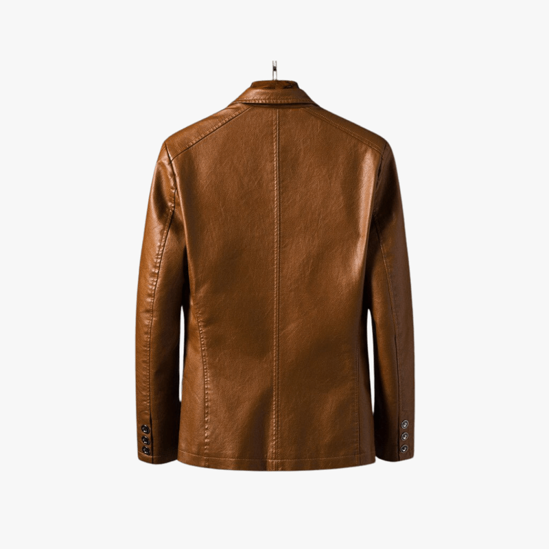Mason | Mens Casual Leather Blazer Jacket – Sleek Modern Style - Mason Luxor Men Fashion