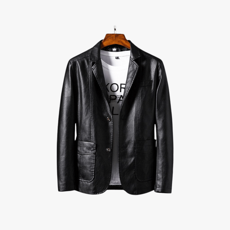 Mason | Mens Casual Leather Blazer Jacket – Sleek Modern Style - Mason Luxor Men Fashion