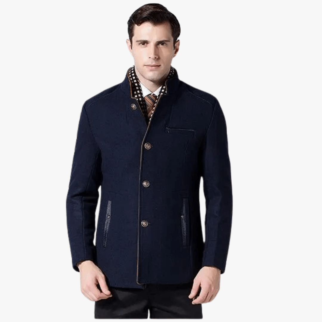 Mason | Men’s Formal Coat with Scarf - Mason Luxor