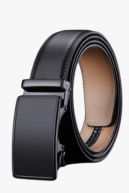 Mason | Men's Belt, Leather Ratchet Belt for Men Dress 1 3/8,Trim to Fit - Mason Luxor Men Fashion