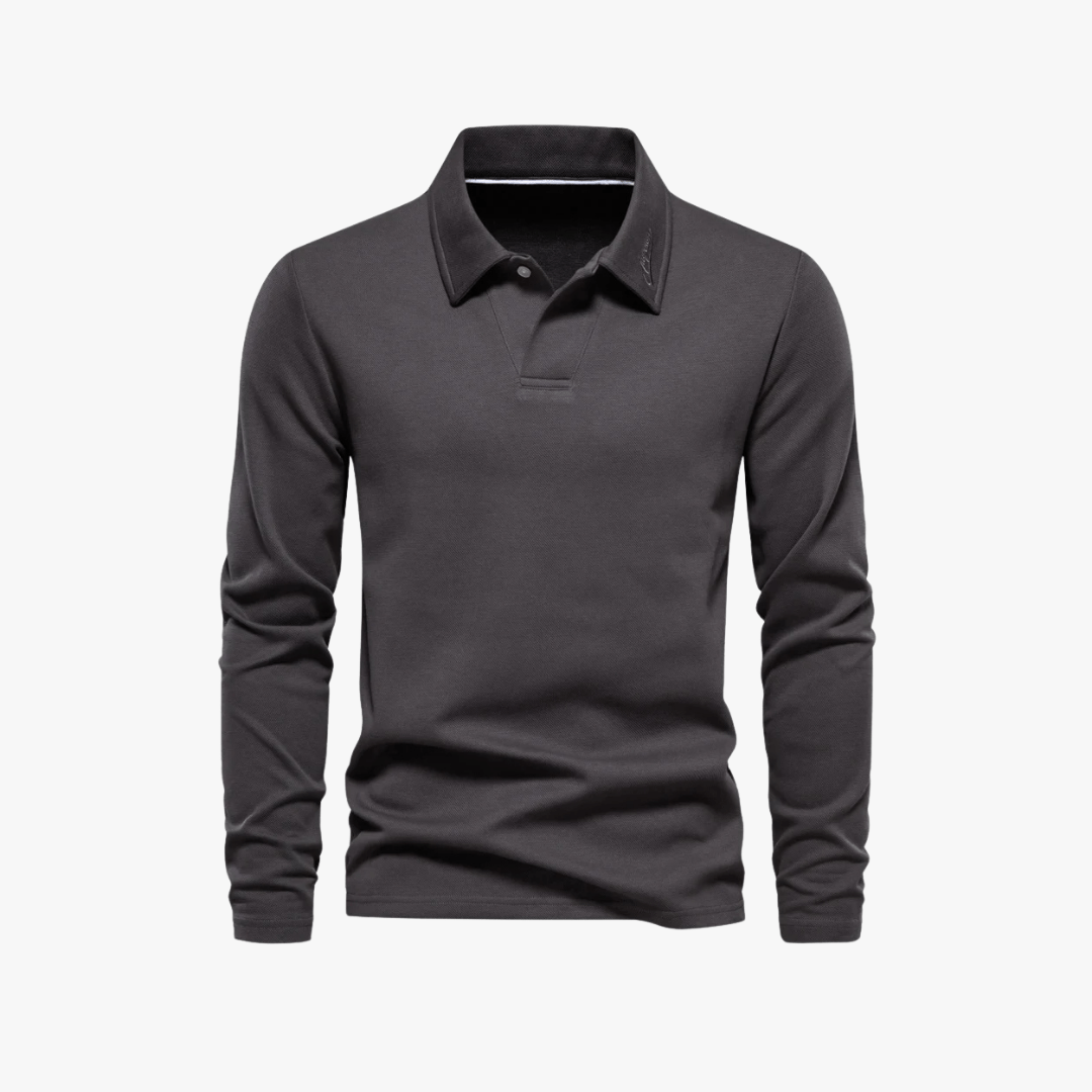 Mason | Men’s Long - Sleeve Polo Shirt - Mason Luxor