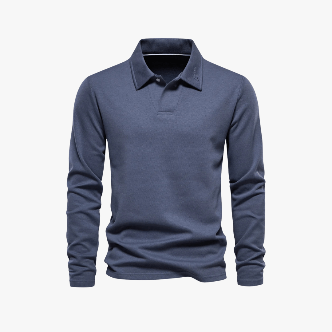 Mason | Men’s Long - Sleeve Polo Shirt - Mason Luxor