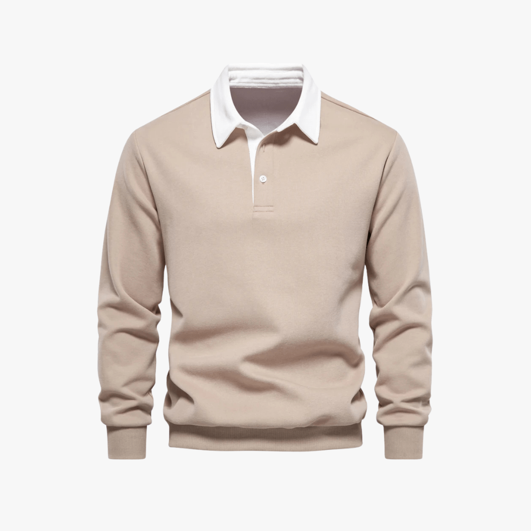 Mason | Men’s Long - Sleeve Polo Sweater - Mason Luxor