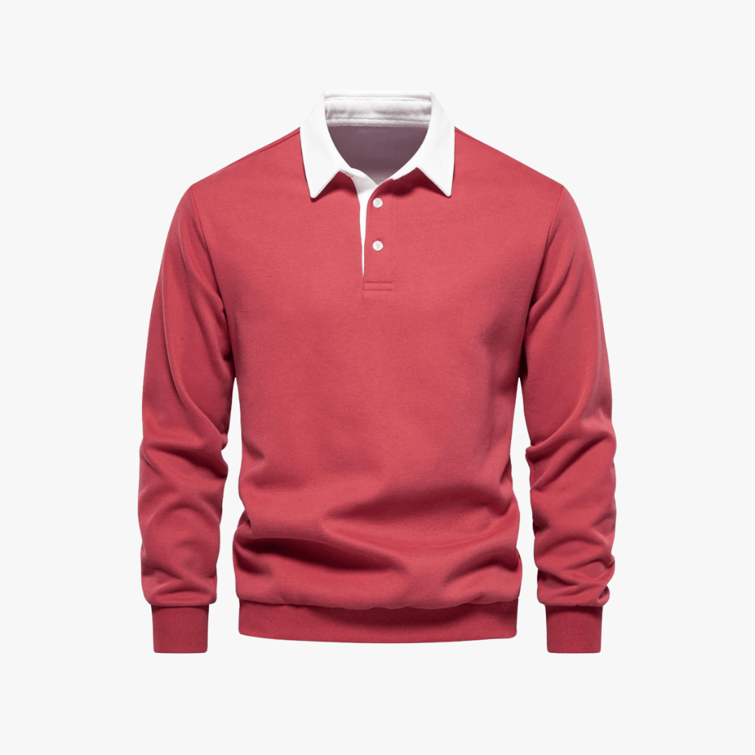 Mason | Men’s Long - Sleeve Polo Sweater - Mason Luxor