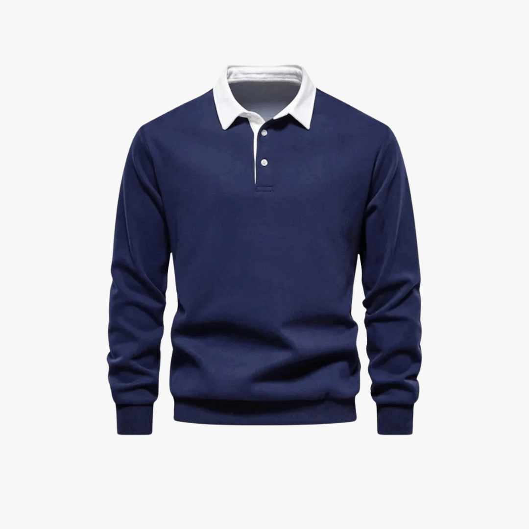 Mason | Men’s Long - Sleeve Polo Sweater - Mason Luxor