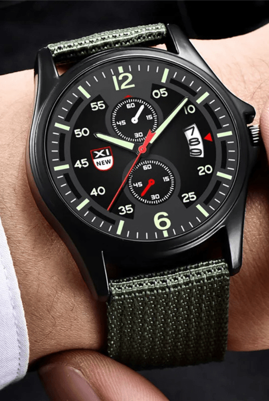 Mason | Men’s Tactical Field Watch – Luminous Dial & Nylon Strap (Multiple Colors) - Mason Luxor Men Fashion