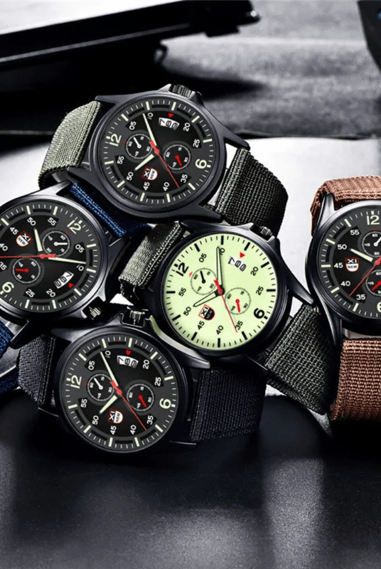 Mason | Men’s Tactical Field Watch – Luminous Dial & Nylon Strap (Multiple Colors) - Mason Luxor Men Fashion