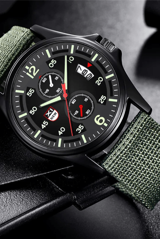 Mason | Men’s Tactical Field Watch – Luminous Dial & Nylon Strap (Multiple Colors) - Mason Luxor Men Fashion