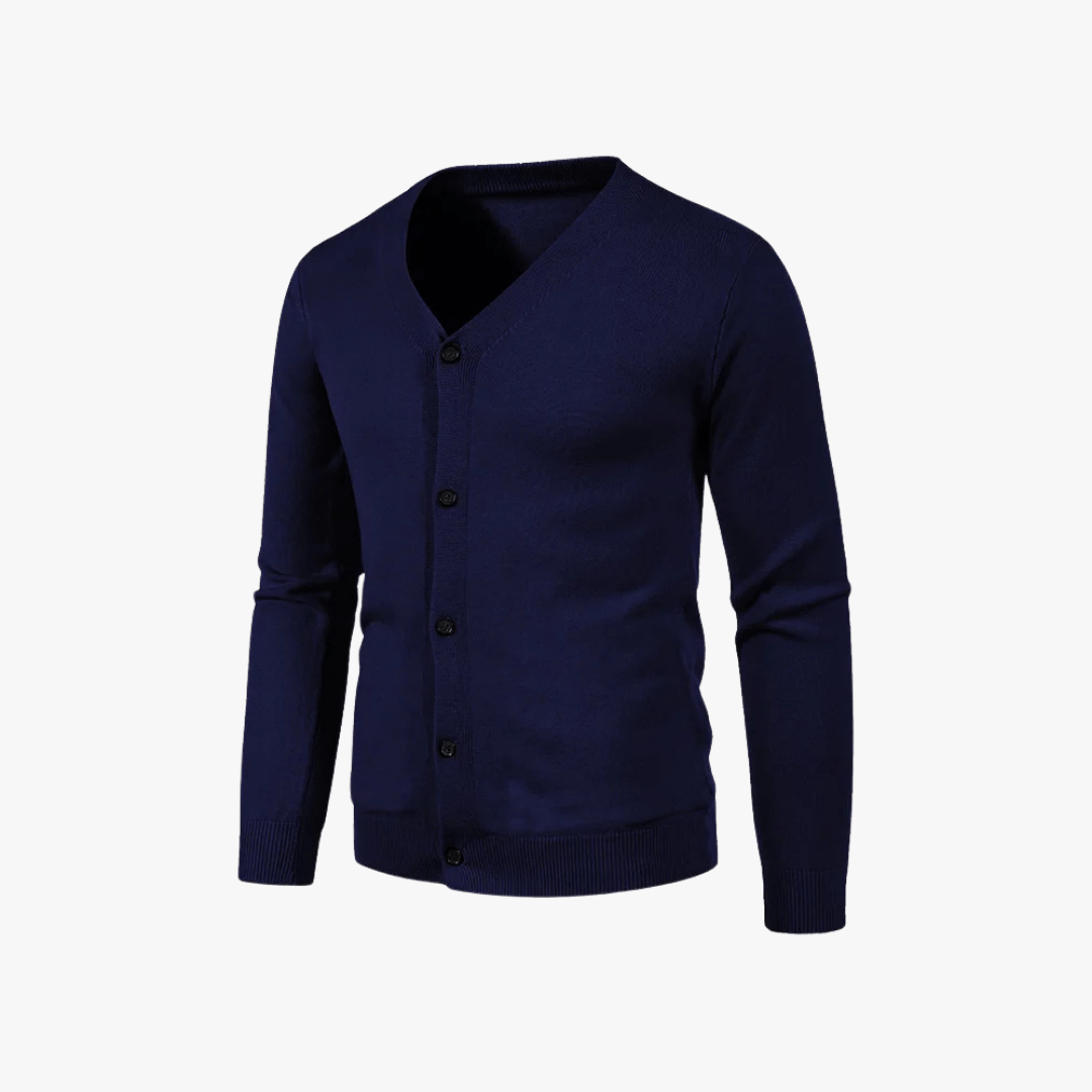 Mason | Men’s V - Neck Button - Up Cardigan - Mason Luxor