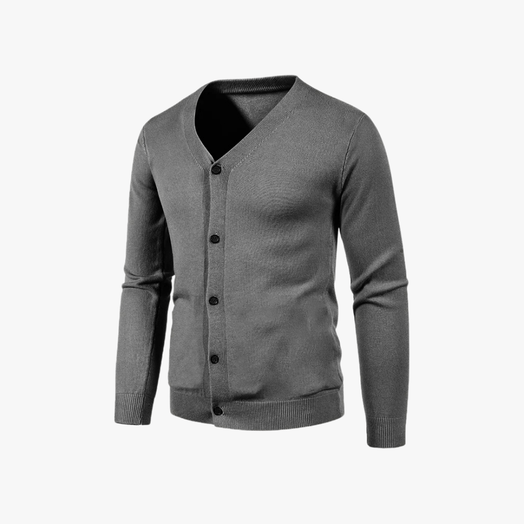 Mason | Men’s V - Neck Button - Up Cardigan - Mason Luxor