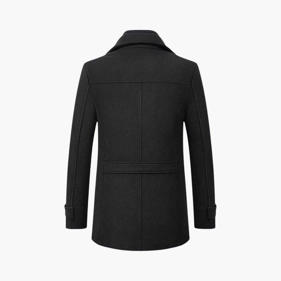 Mason | Men’s Wool Blend Peacoat - Mason Luxor
