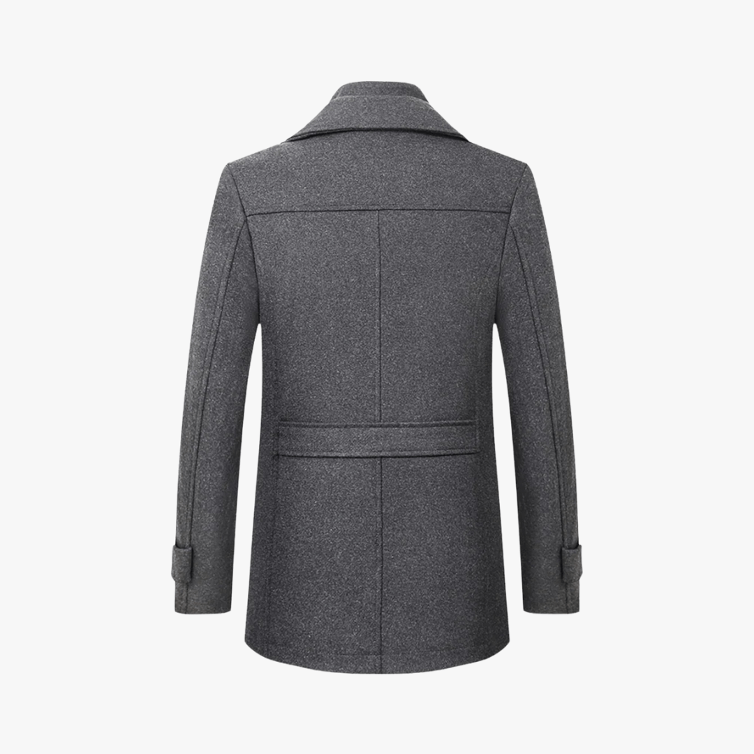Mason | Men’s Wool Blend Peacoat - Mason Luxor