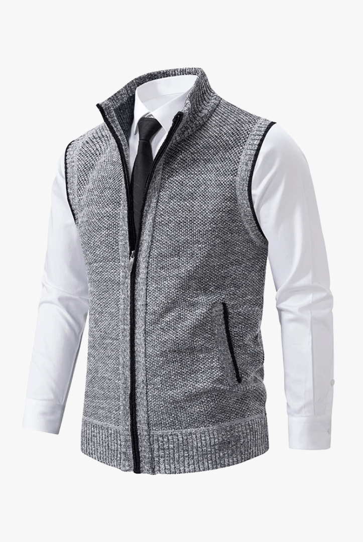 Mason | Men’s Zip - Up Knit Vest - Mason Luxor