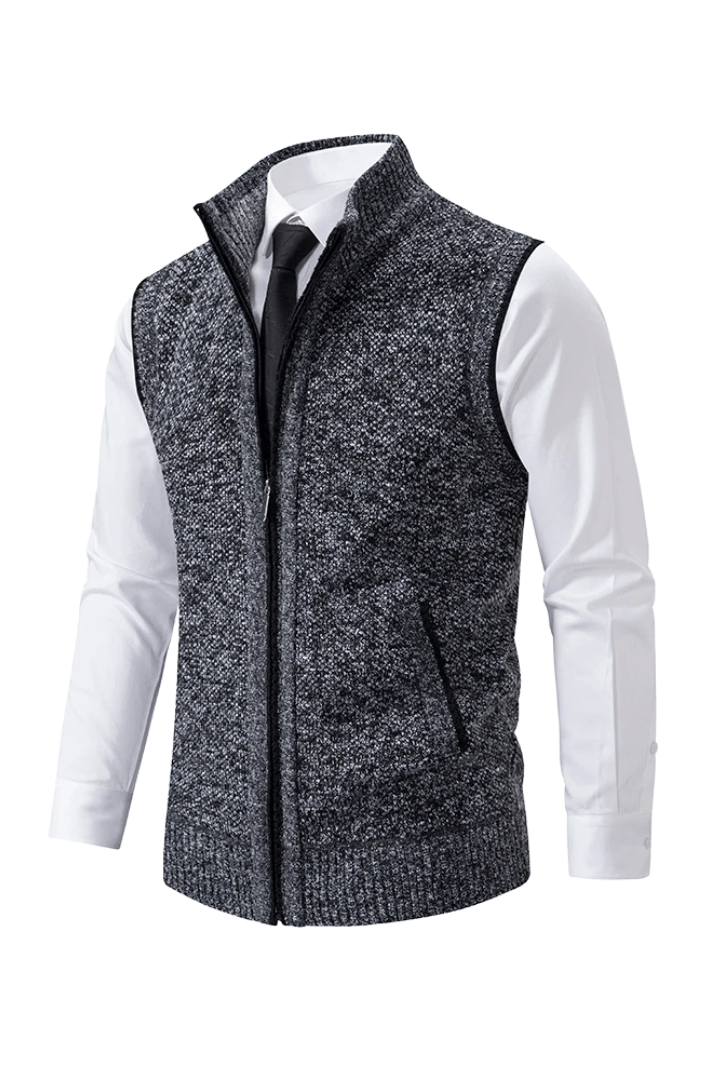 Mason | Men’s Zip - Up Knit Vest - Mason Luxor