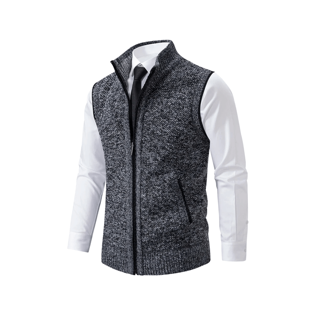 Mason | Men’s Zip - Up Knit Vest - Mason Luxor