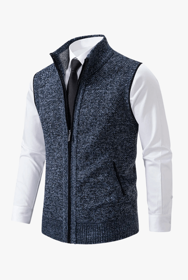 Mason | Men’s Zip - Up Knit Vest - Mason Luxor