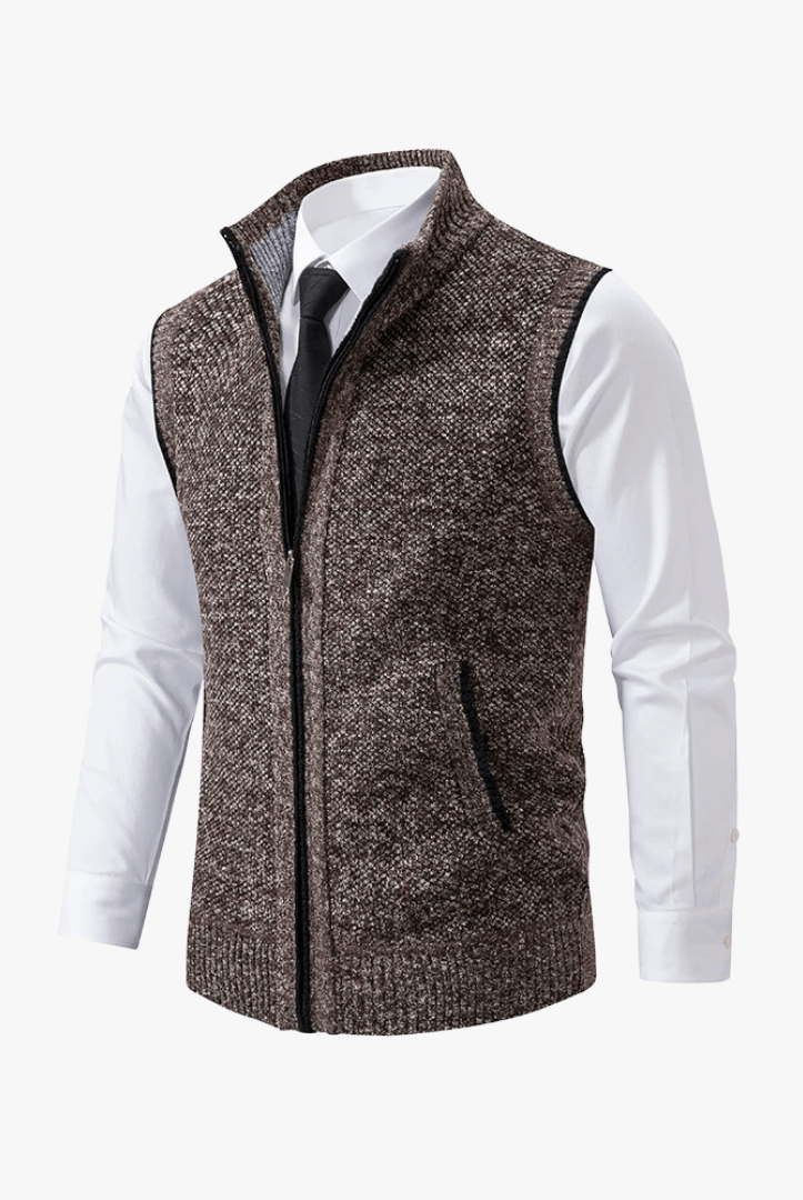Mason | Men’s Zip - Up Knit Vest - Mason Luxor