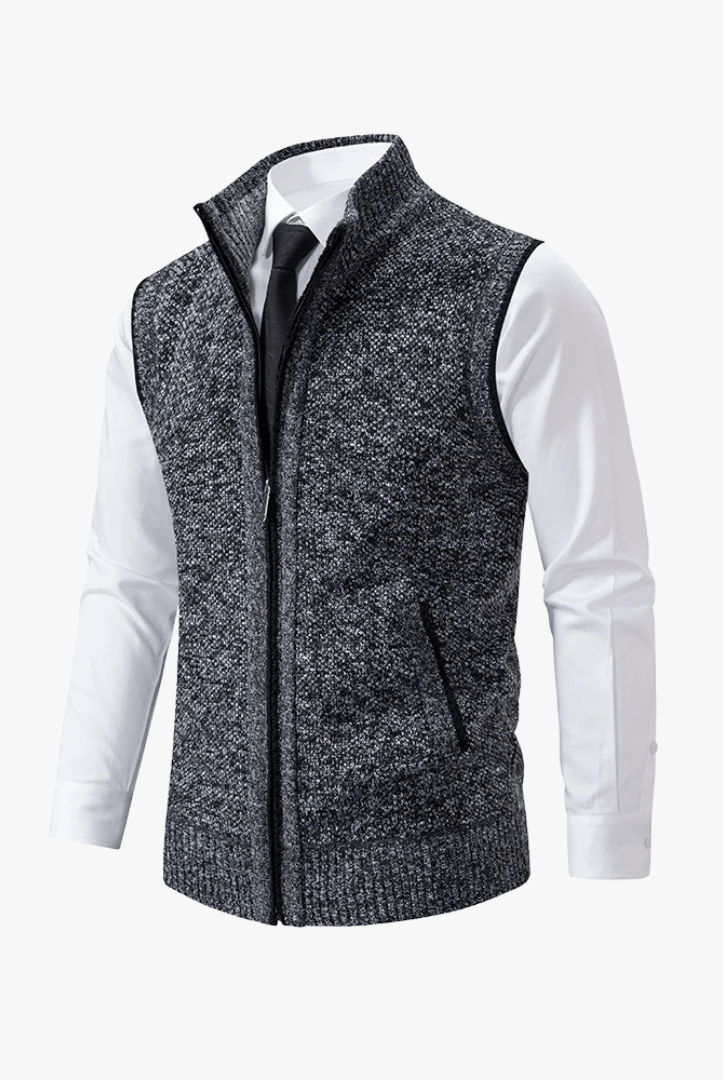Mason | Men’s Zip - Up Knit Vest - Mason Luxor