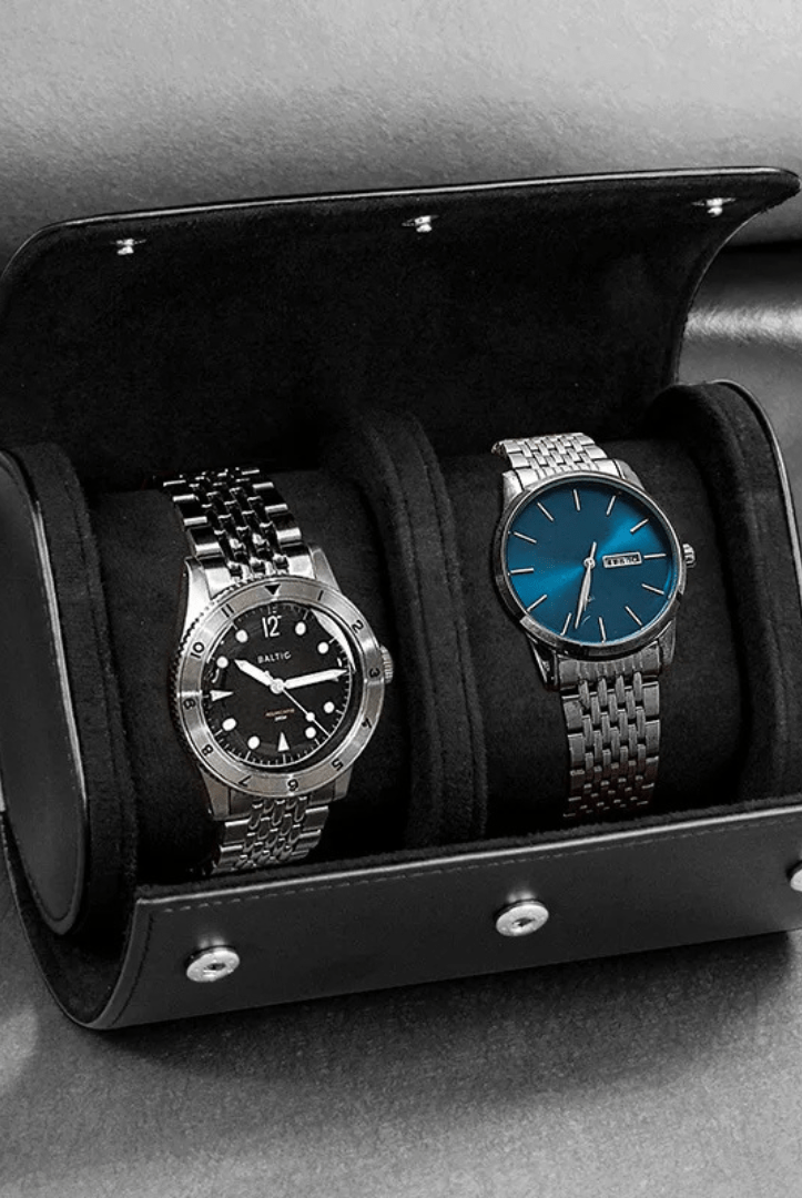 Mason | Minimalist Watch Roll Case – Sleek Travel Storage for 1–3 Watches - Mason Luxor Men Fashion