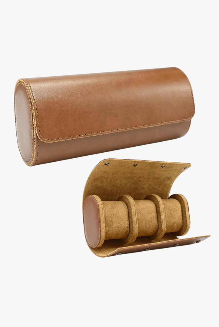 Mason | Minimalist Watch Roll Case – Sleek Travel Storage for 1–3 Watches - Mason Luxor Men Fashion