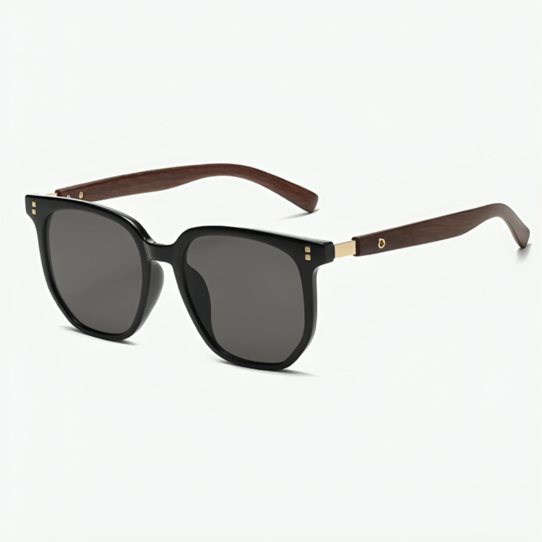 Mason | Retro Wooden Sunglasses – Unisex Vintage Style with UV Protection - Mason Luxor Men Fashion