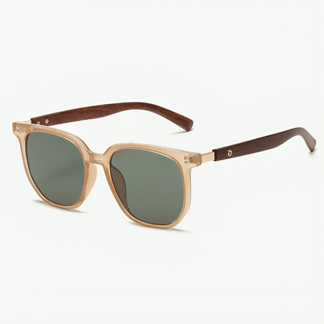 Mason | Retro Wooden Sunglasses – Unisex Vintage Style with UV Protection - Mason Luxor Men Fashion