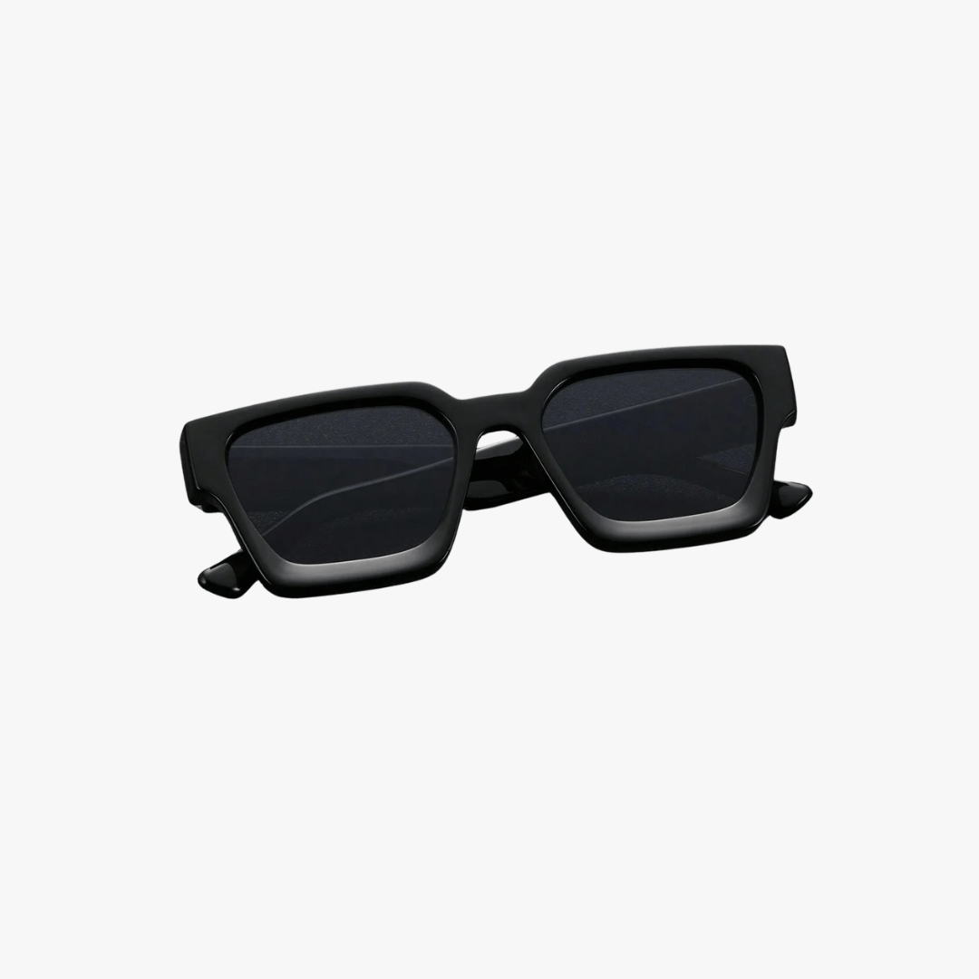 Mason | Unisex Rectangle Thick Frame Sunglasses - Mason Luxor Men Fashion