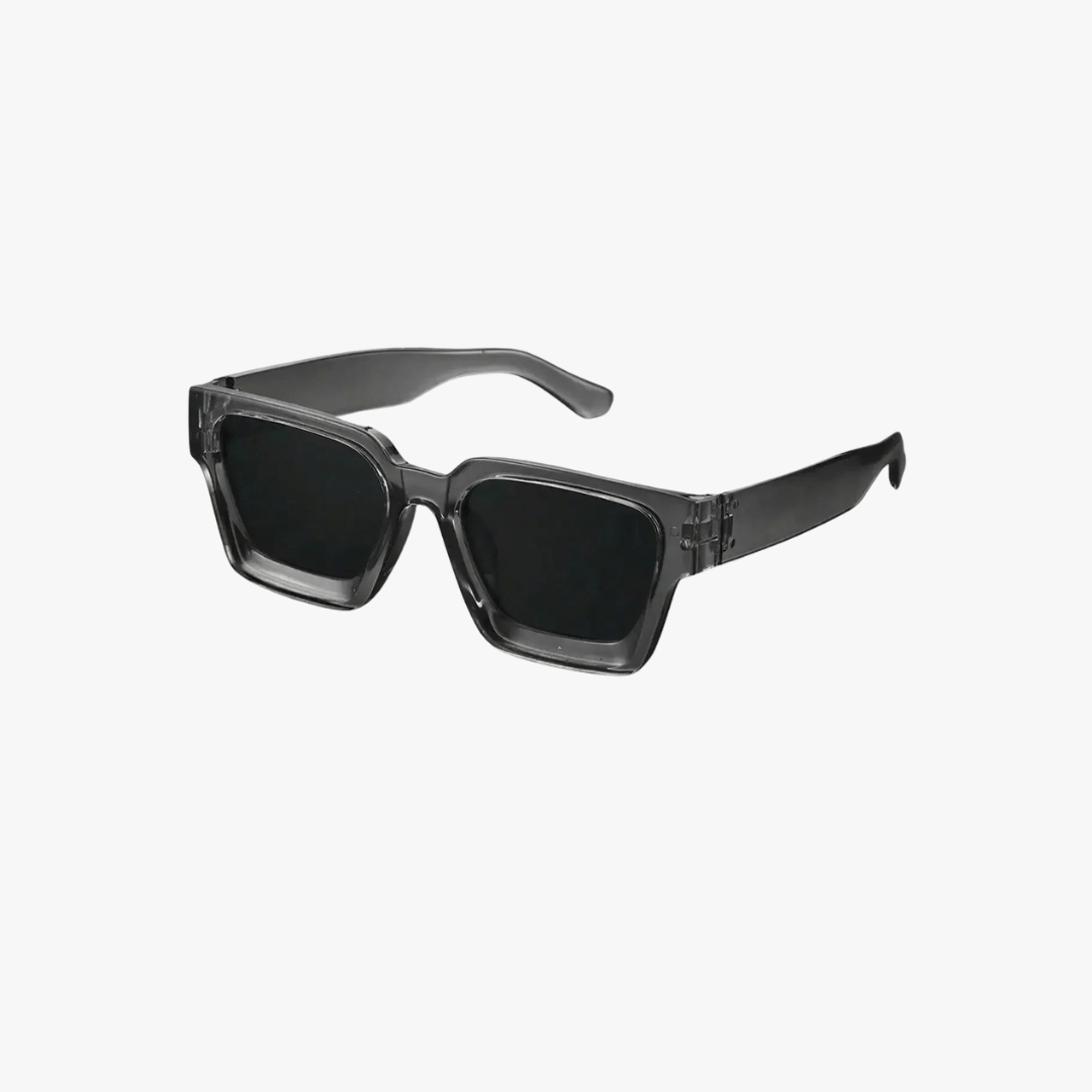 Mason | Unisex Rectangle Thick Frame Sunglasses - Mason Luxor Men Fashion