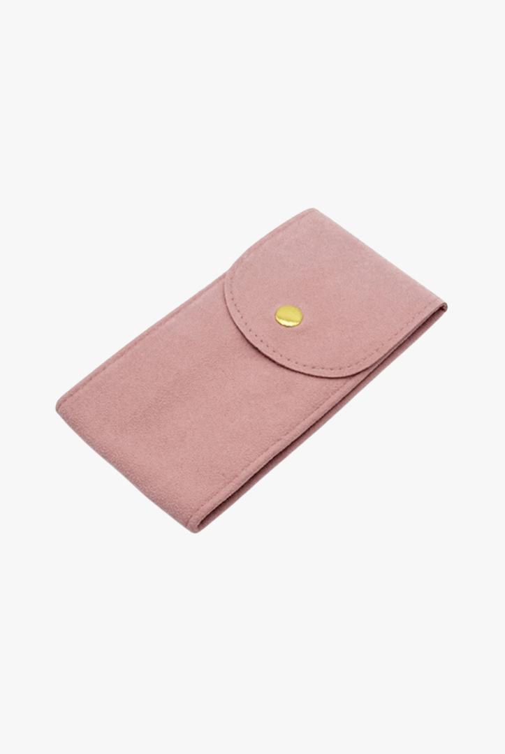 Mason | Velvet Watch Pouch – Slim Travel Case with Snap Closure (Multiple Colors) - Mason Luxor Men Fashion