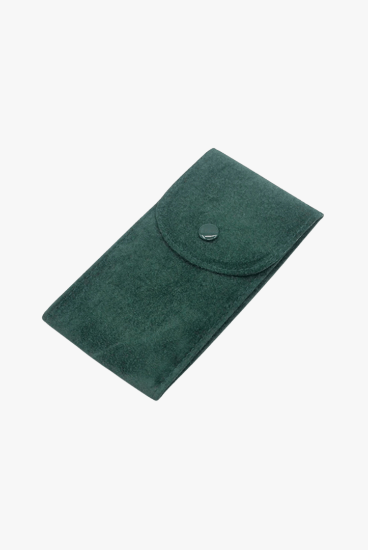 Mason | Velvet Watch Pouch – Slim Travel Case with Snap Closure (Multiple Colors) - Mason Luxor Men Fashion
