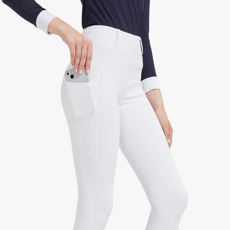 Mason | Women Horse Riding Leggings Riding Tights Equestrian Breeches with Phone Pockets - Full Seat Silicone - Mason Luxor Men Fashion