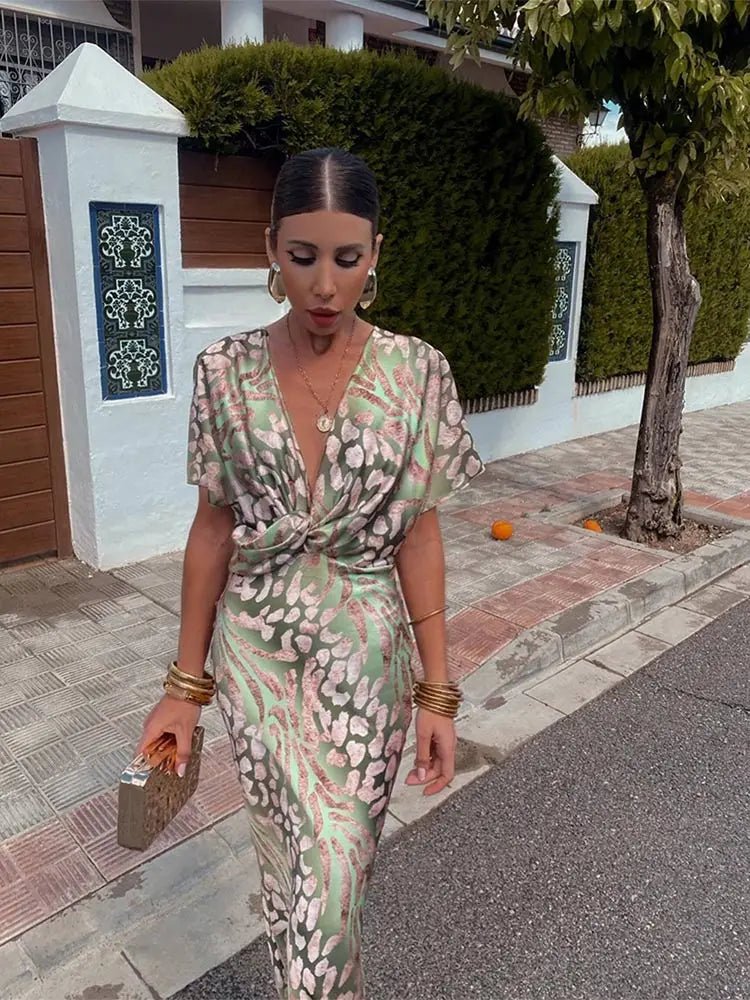 Mason | Women's Elegant Wrap Dress - Mason Luxor