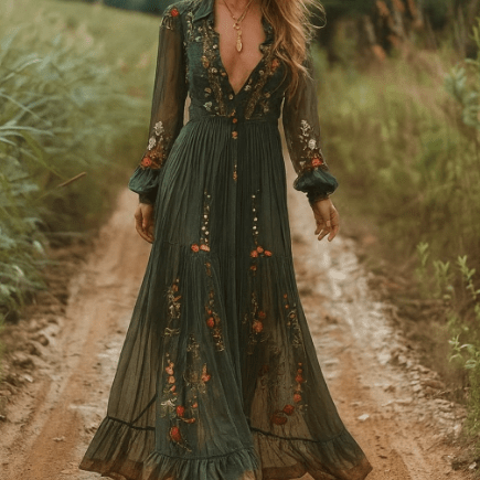 Mason | Women’s Floral Maxi Dress - Mason Luxor