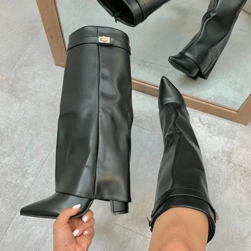 Mason | Women’s Knee - High Suede Boots - Mason Luxor Men Fashion