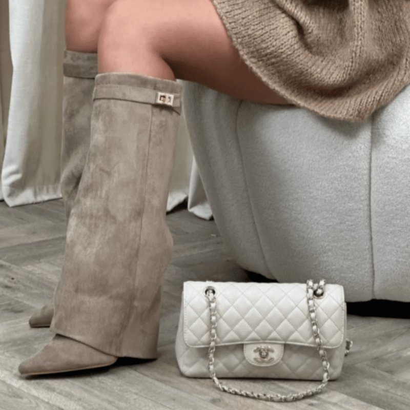 Mason | Women’s Knee - High Suede Boots - Mason Luxor Men Fashion