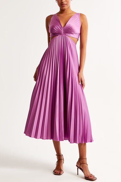 Mason | Women’s Pleated Maxi Dress - Mason Luxor