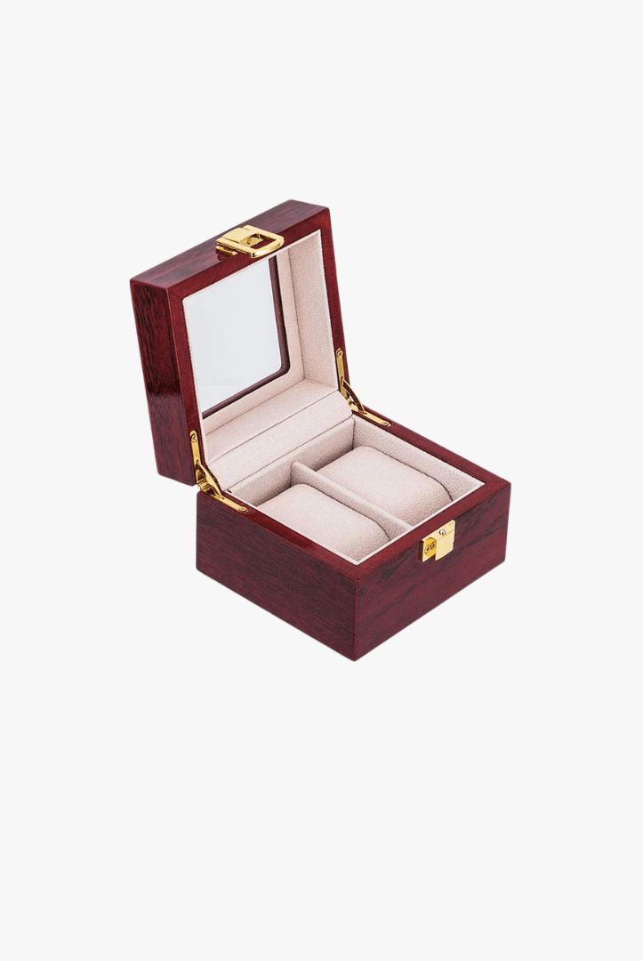 Mason | Wooden Watch Display Box – Glass Lid Organizer (1–12 Slots) - Mason Luxor Men Fashion