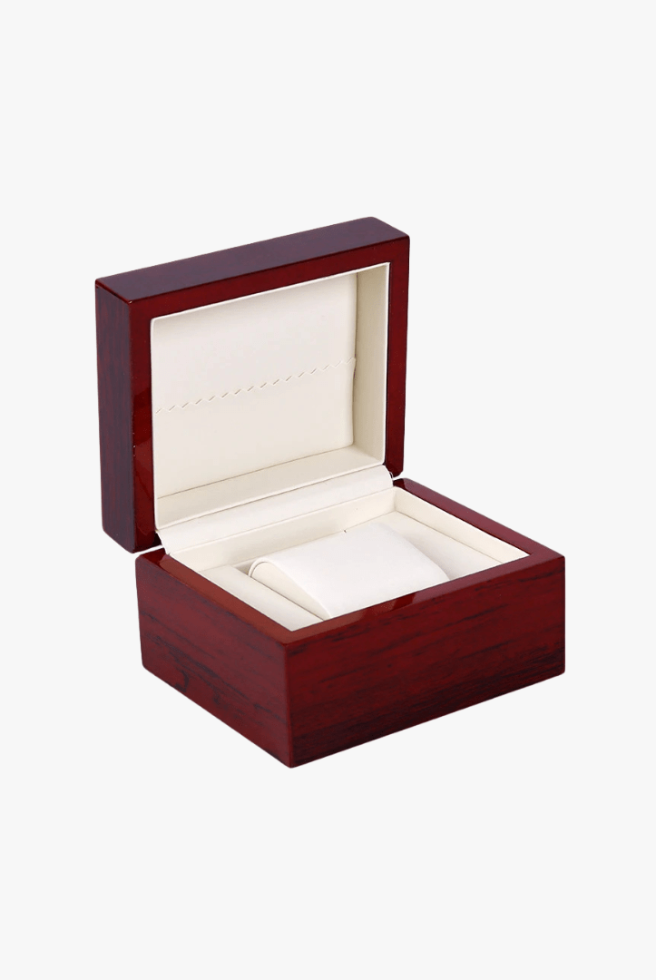 Mason | Wooden Watch Display Box – Glass Lid Organizer (1–12 Slots) - Mason Luxor Men Fashion