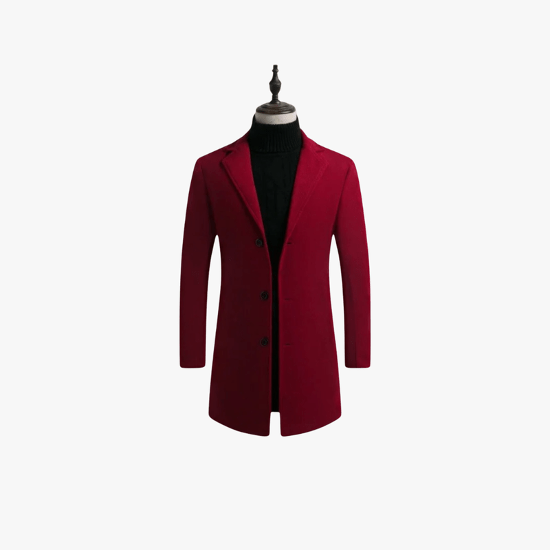 Stylish Wool Blend Overcoat – Tailored for the Modern Gentleman - Mason Luxor Men Fashion