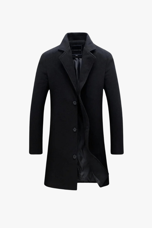 Stylish Wool Blend Overcoat – Tailored for the Modern Gentleman - Mason Luxor Men Fashion
